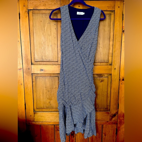 Vineyard Vines M Scallop Dot Wrap Dress - Picture 2 of 6